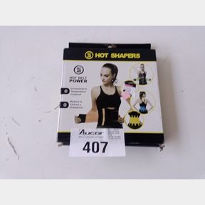 HOT SHAPER POWER SLIMMING BODY SHAPER WAIST TRAINER BELT - BLACK - BLACK - 2XL -