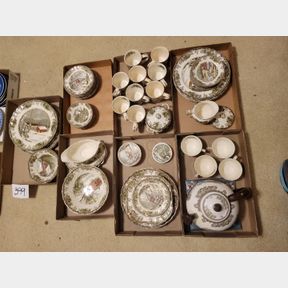 Large Set of Johnson Bros. Friendly Village China