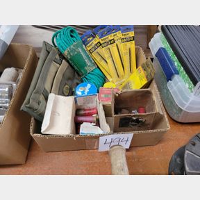 Assorted shot gun shells, new drill bits, and other misc.