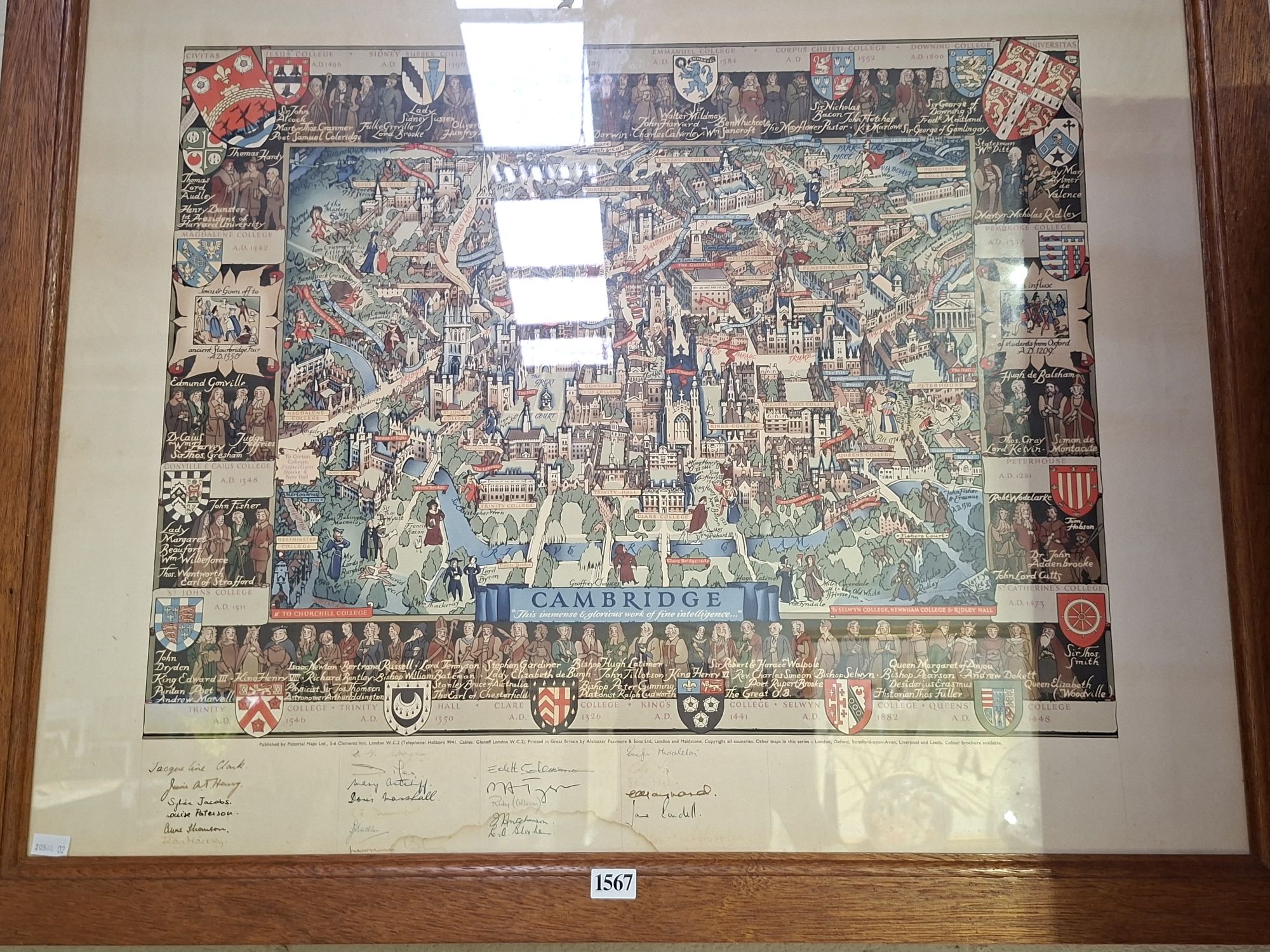 CAMBRIDGE CITY MAP PRINT