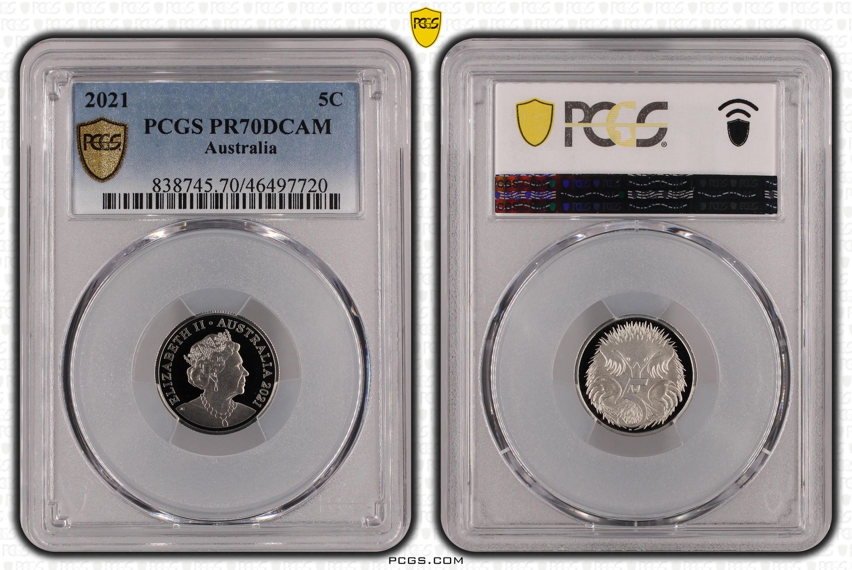 Five Cent, 2021, PCGS PR70DCAM