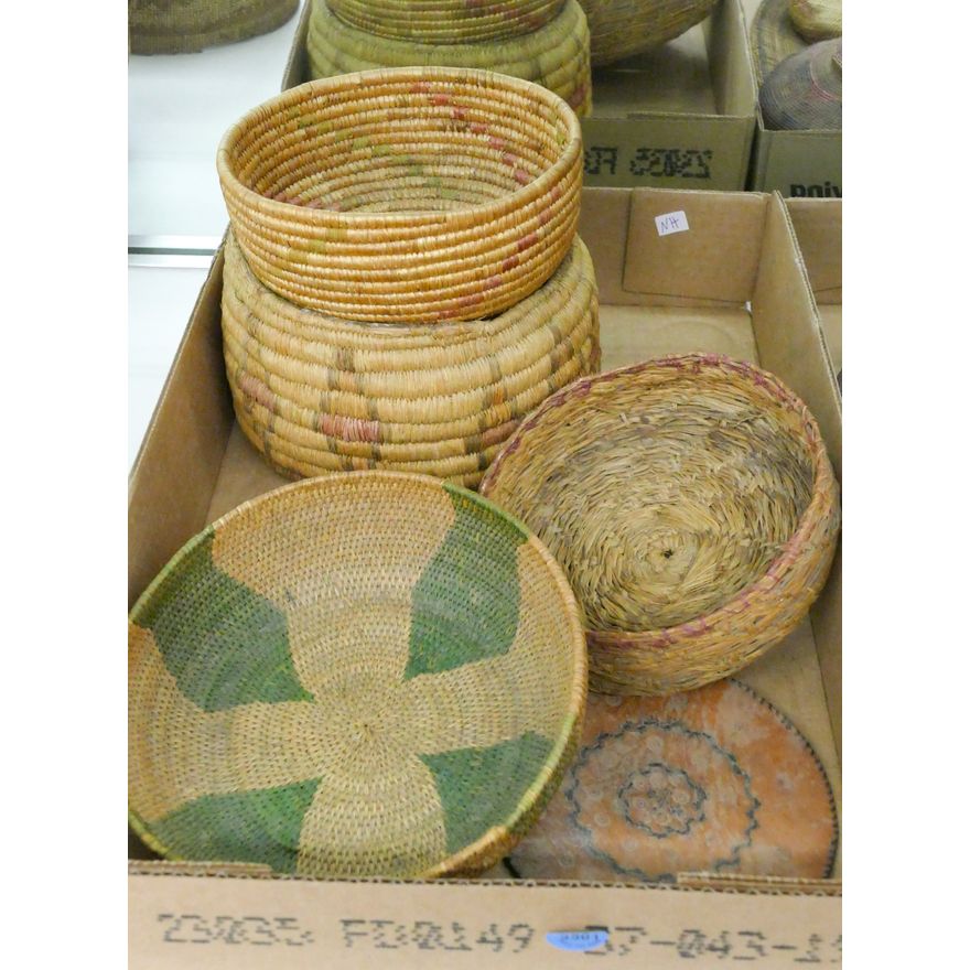 Box 5pc Old Skokomish Indian Baskets etc.