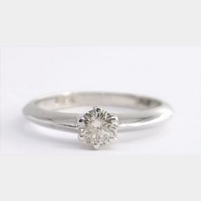 18CT WHITE GOLD SOLITARE WITH .3200CT ROUND CENTRE DIAMOND COLOUR HI CLARITY VS/SI - 51543/46