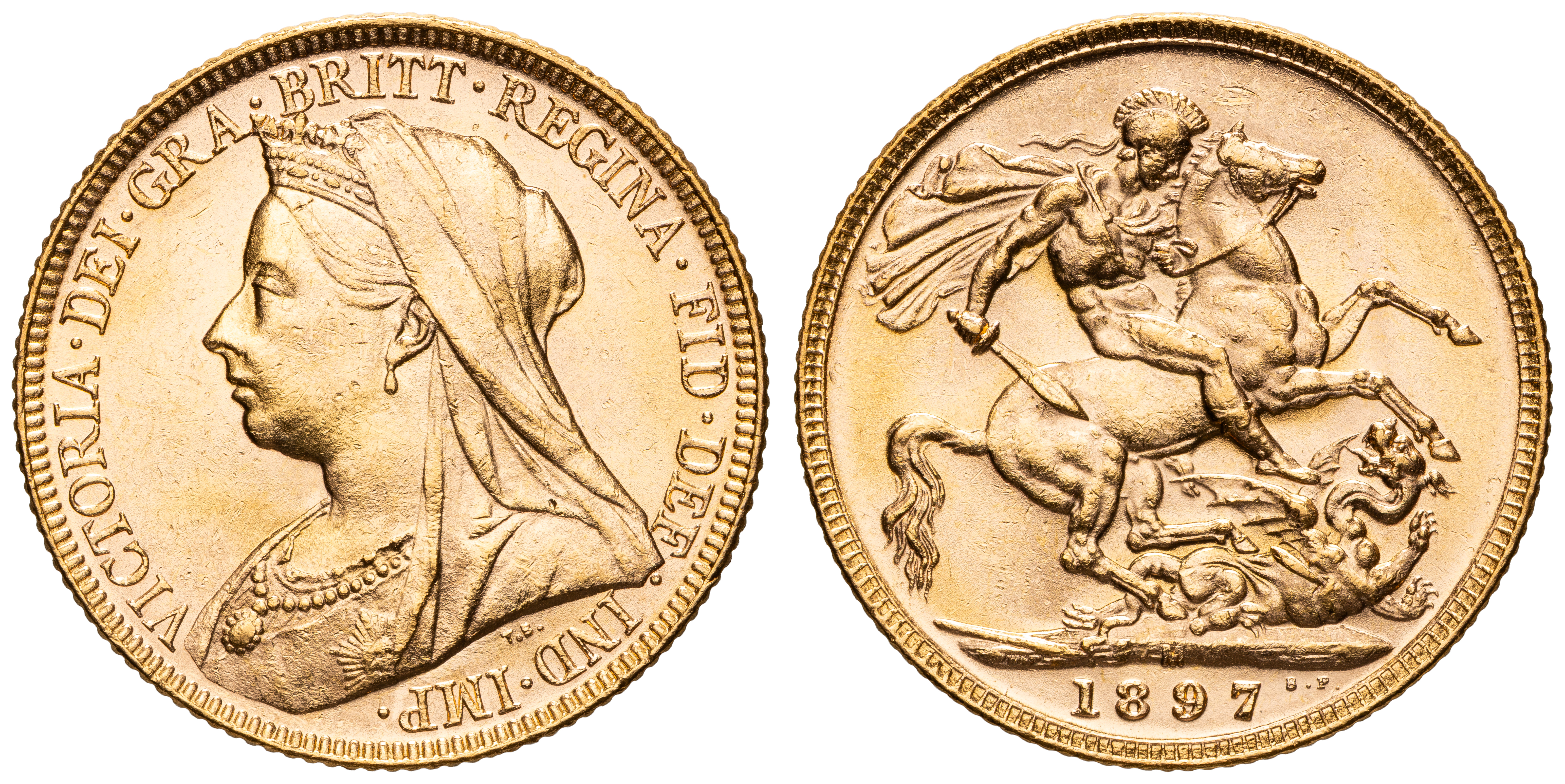 Victoria, Sovereign, 1897-M, UNC