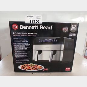 BENNETT READ 9.7L TRIPLE MULTI-ZONE AIR FRYER - STAINLESS STEEL