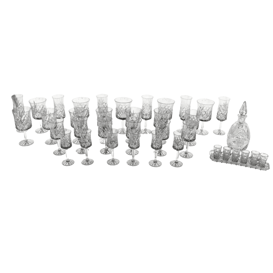 Juego de Copas de Cristal