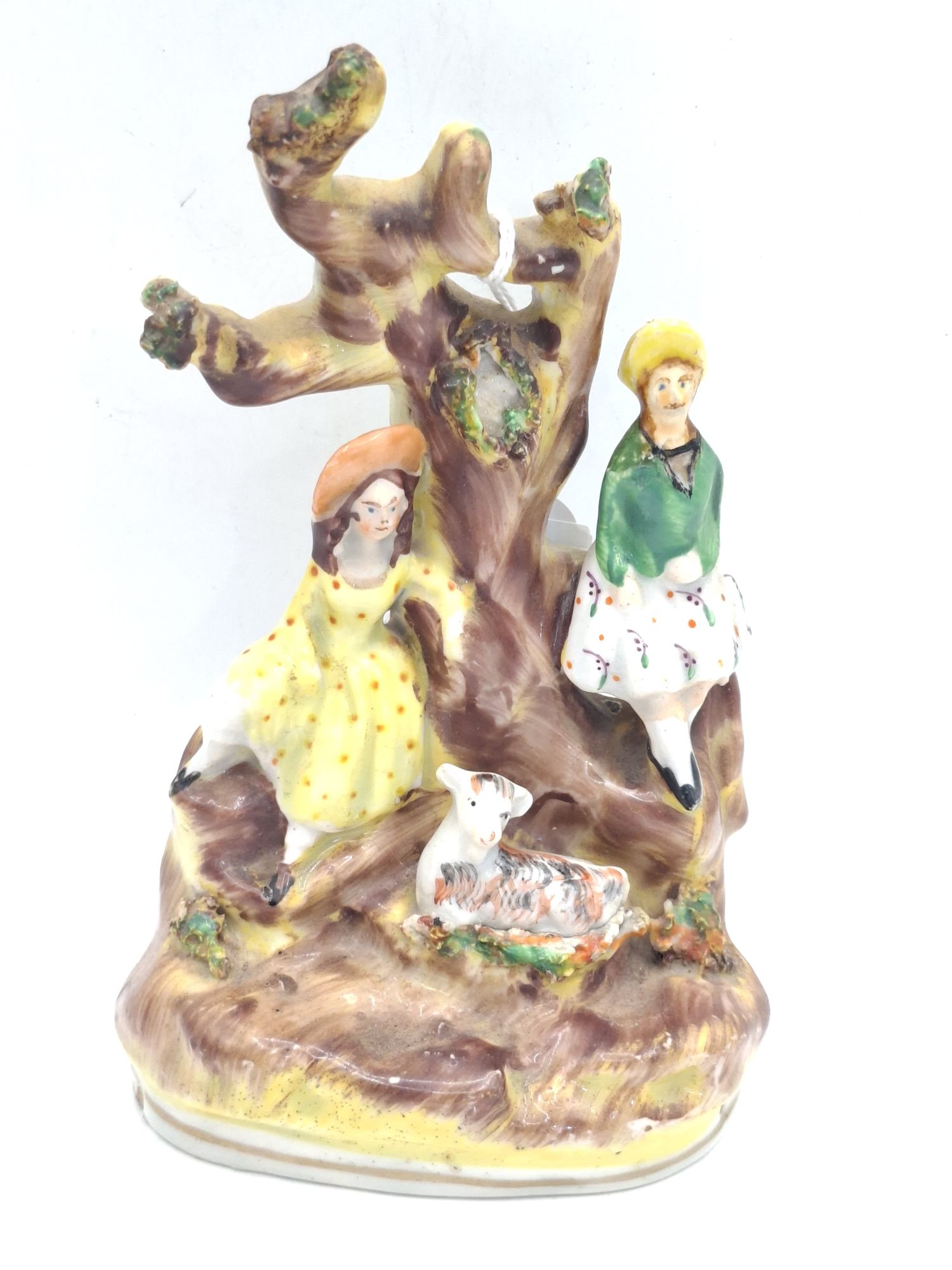 Staffordshire Pottery Figural Group
