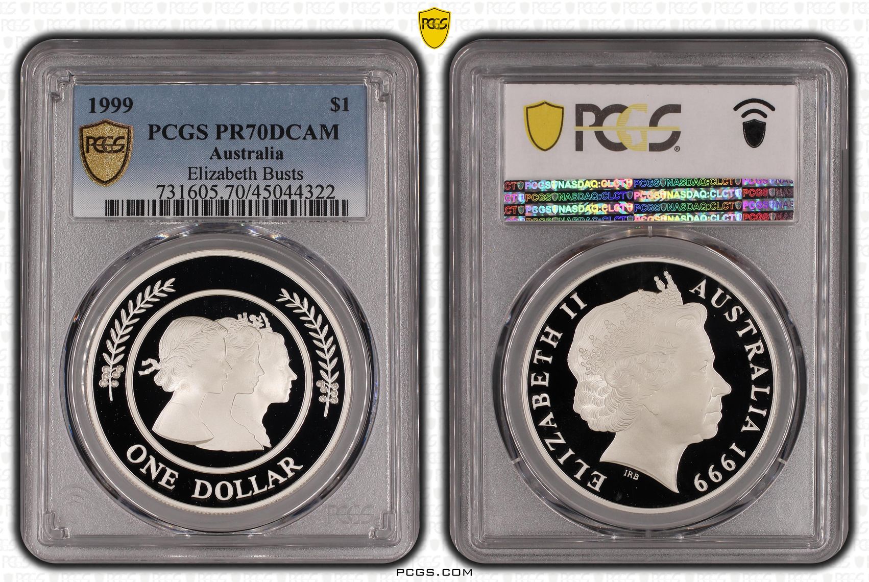 Elizabeth II, Elizabeth Busts, One Dollar, 1999, PCGS PR 70DCAM