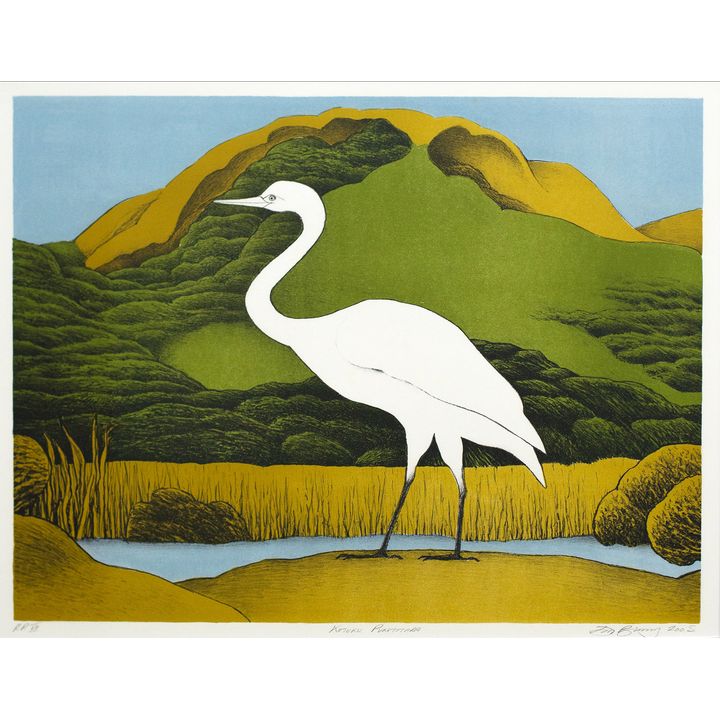 Don Binney 'Kotuku, Puketotara'