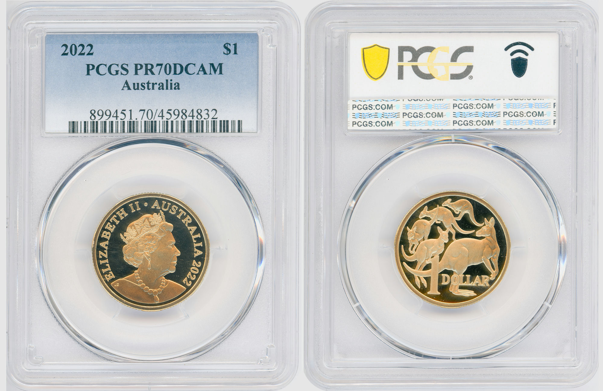 One Dollar, 2022, PCGS PR70DCAM