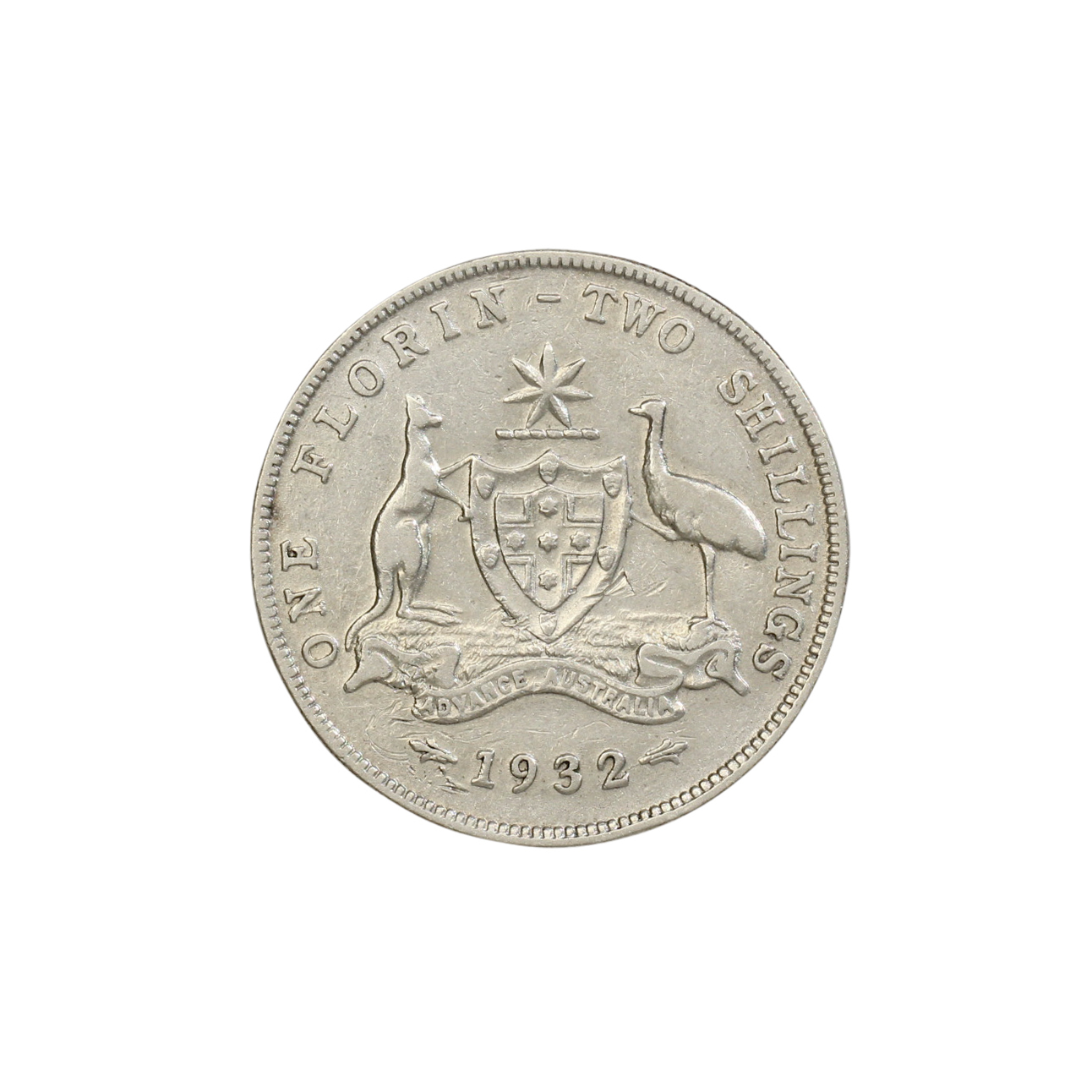 1056. · George V, Florin, 1932, Fine