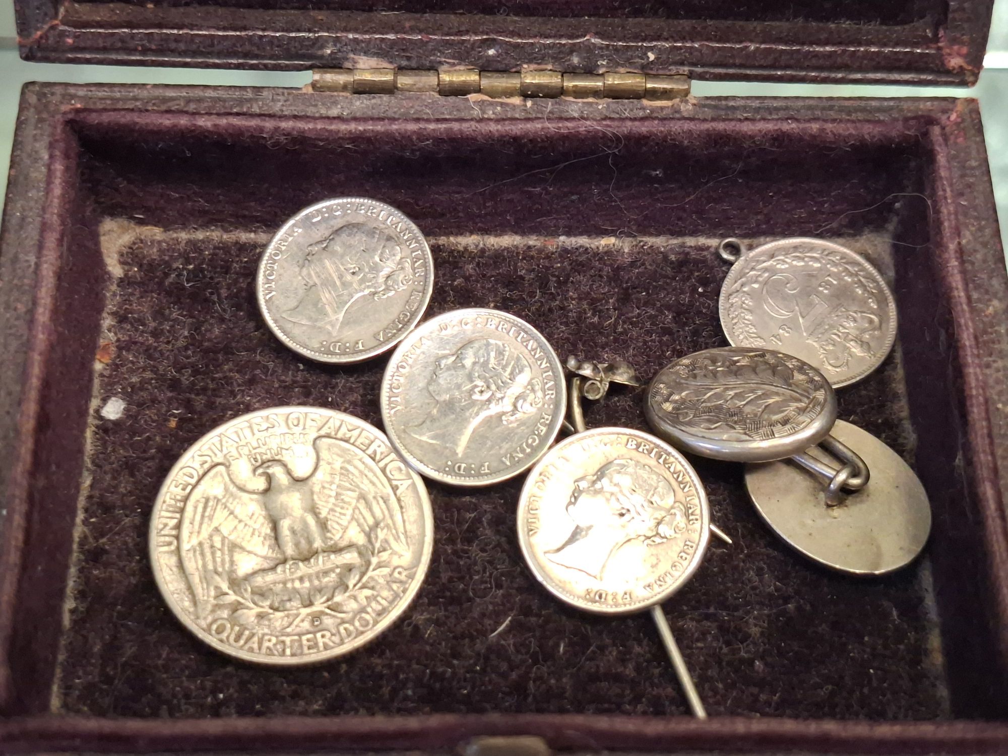 COLLECTION OF COINS AND COIN JEWELLERY