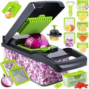 Foodchopper Multipurpose Fruit and Vegetable Chopper | CRACKED ON SIDE