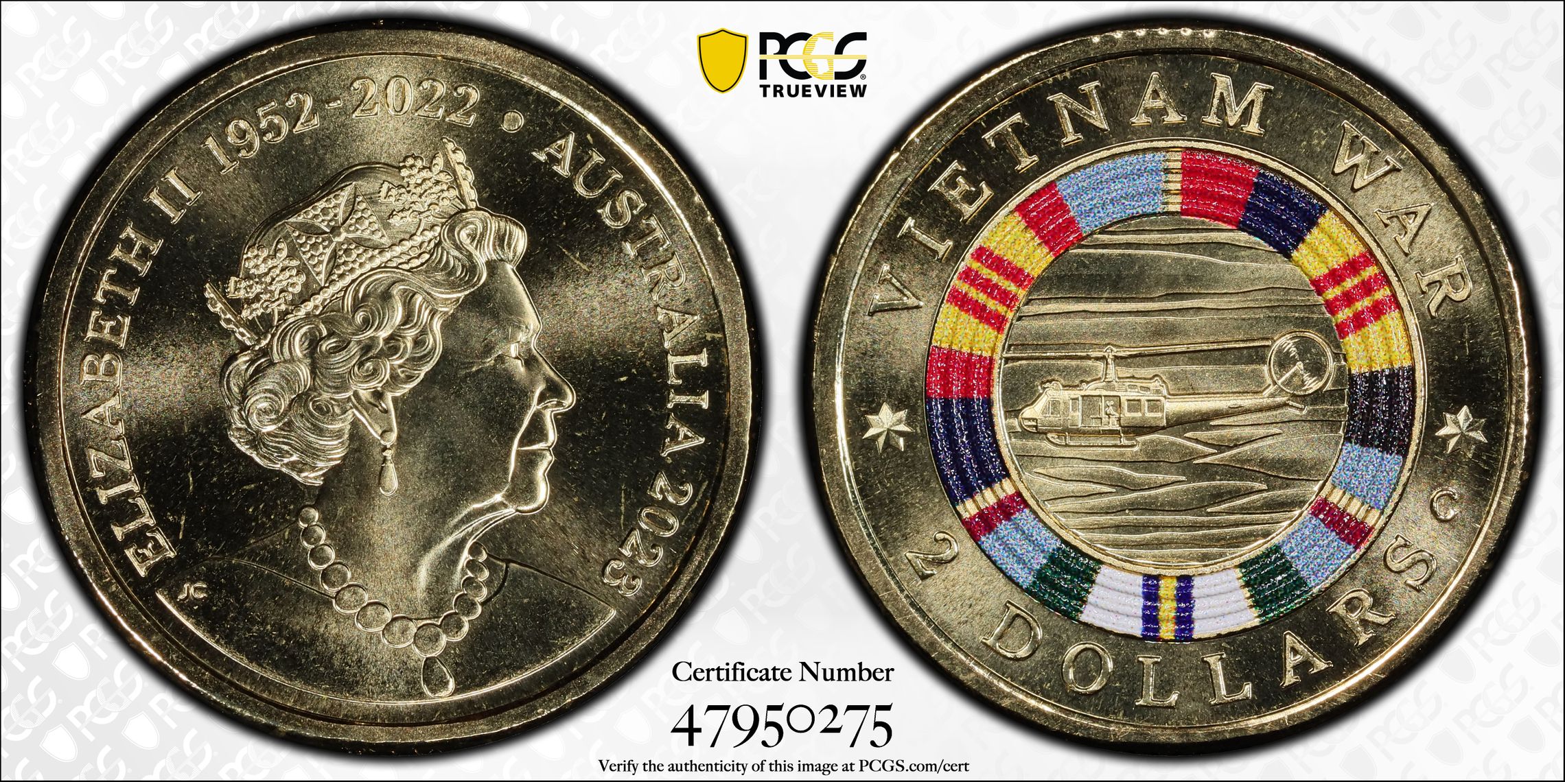 Vietnam War Colorized , Two Dollar, 2023-C, PCGS MS68