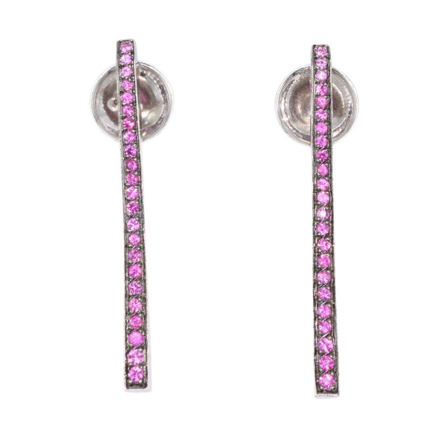 Aretes Buchwald de Oro con Rubíes