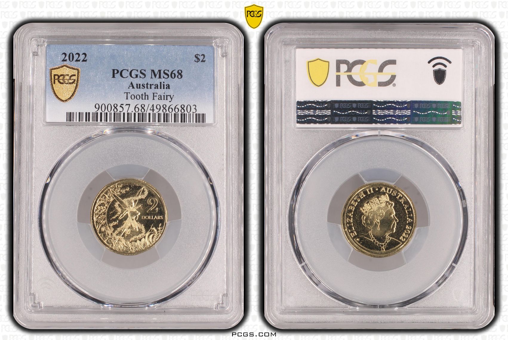 Tooth Fairy, Two Dollar, 2022, PCGS MS68