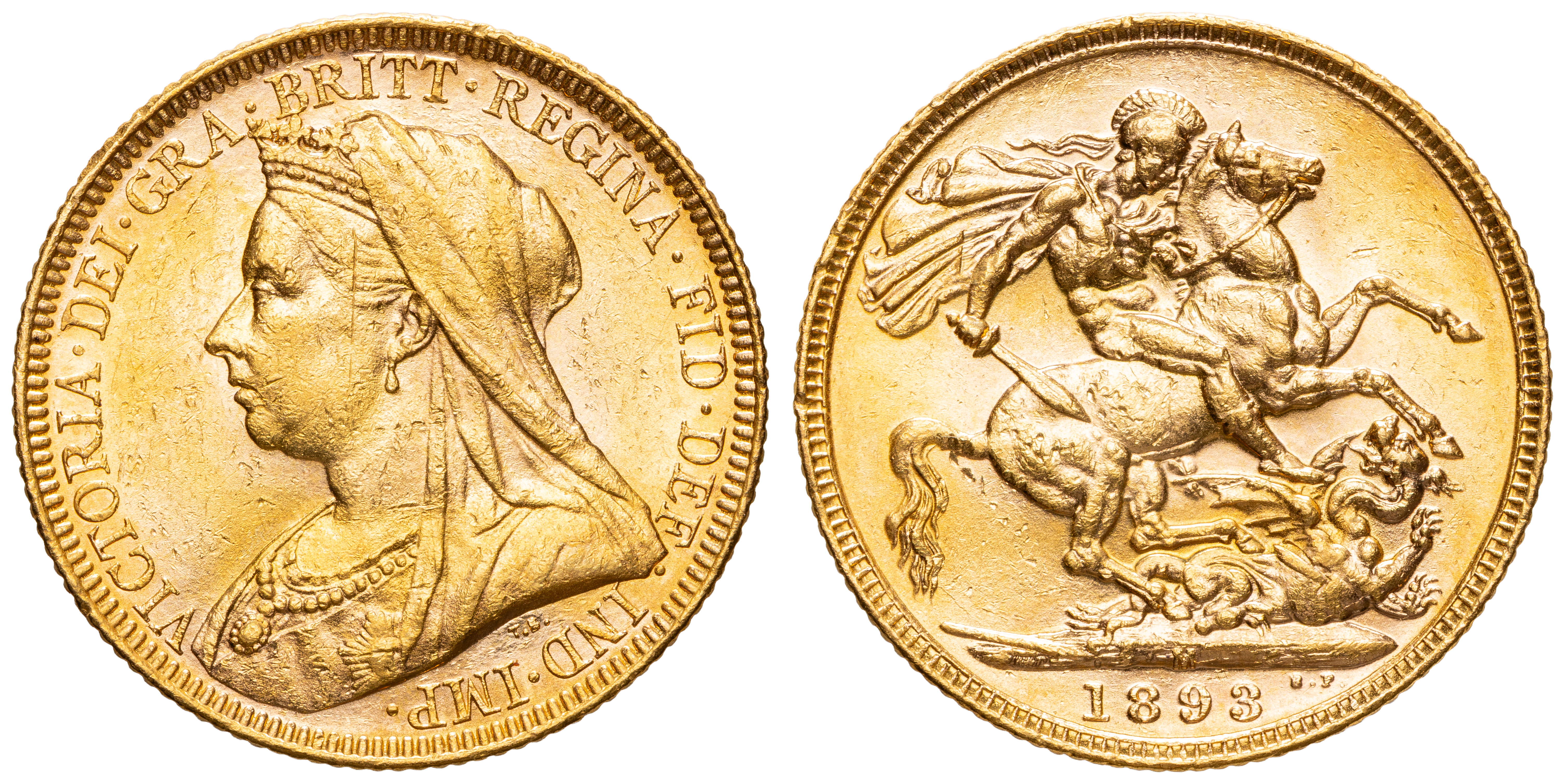 Victoria, Sovereign, 1893-M, gEF