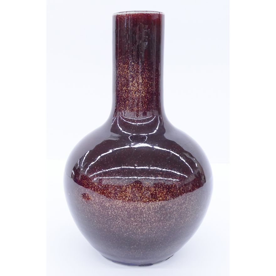 Chinese Qing Flambe Bottle Vase