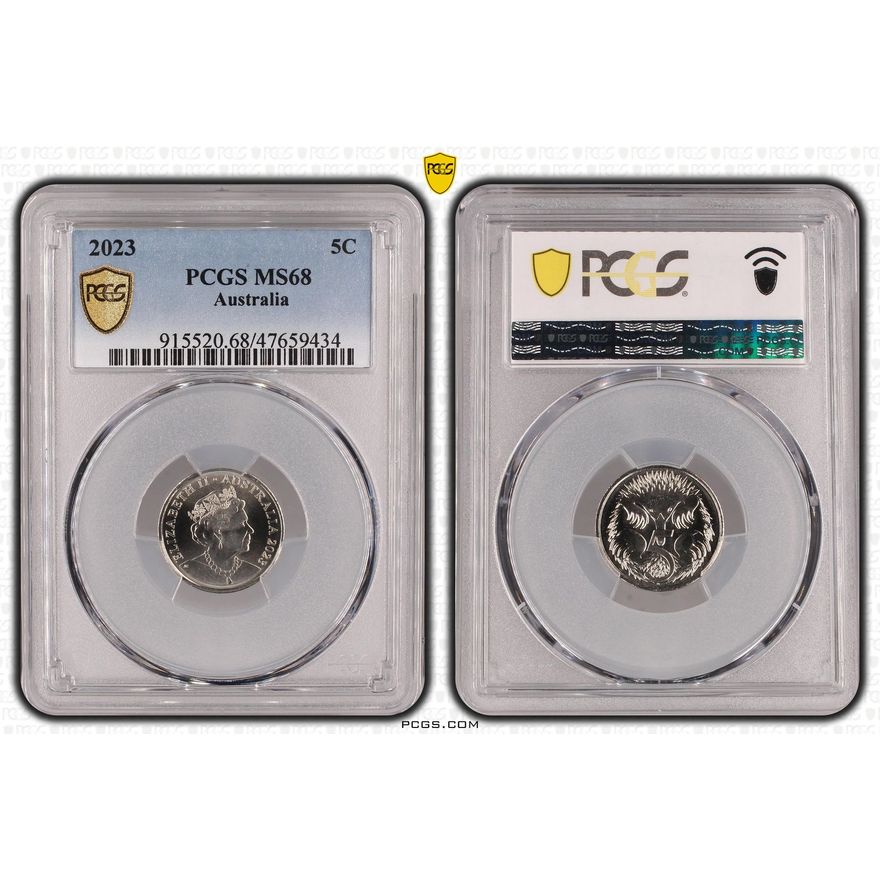 Five Cent, 2023, PCGS MS 68