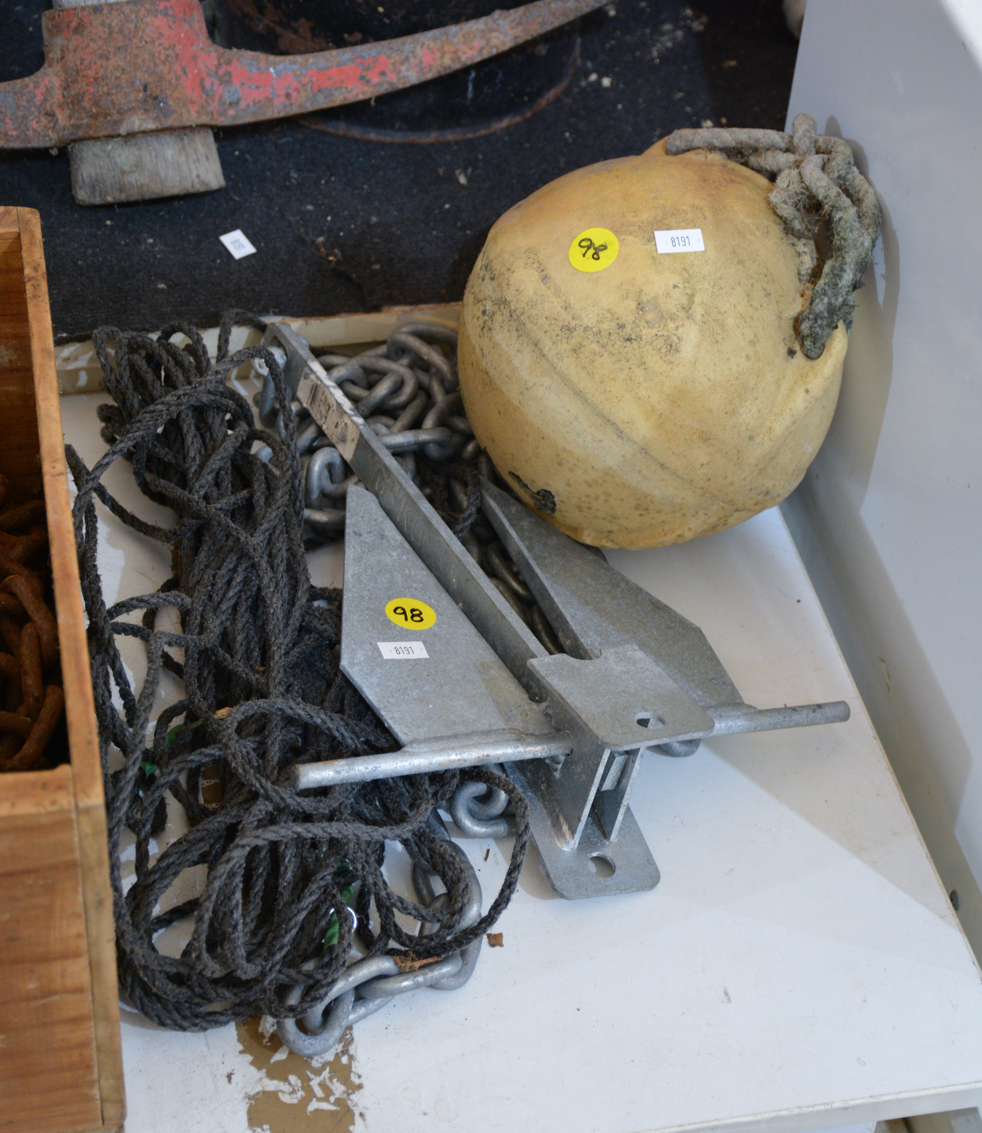 Sand Anchor, Chain and Float — sold at auction in New Zealand for $55