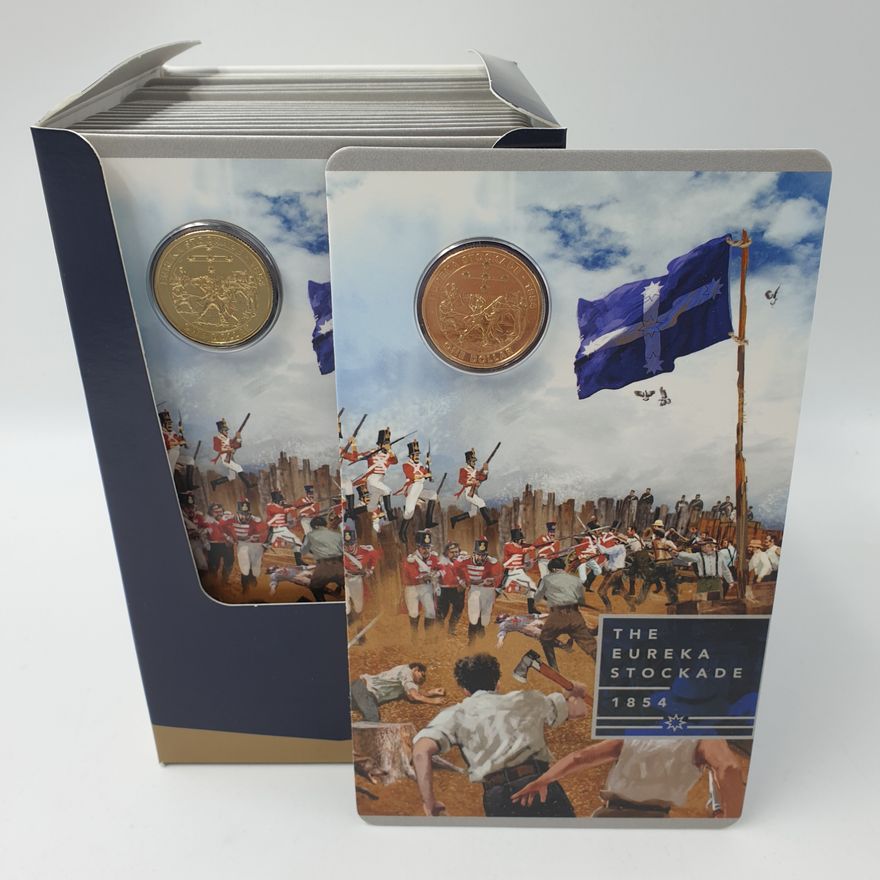 Eureka Stockade $1 Carded Coins in RAM Box