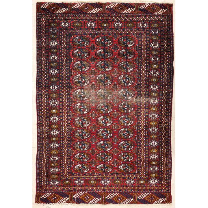 Semi Antique Bokhara Oriental Rug 4'x6' Approx.