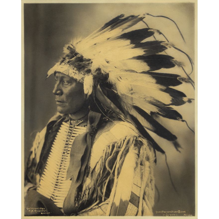 Frank A. Rinehart (1861-1928): Chief Hollow Horn Bear - Sioux, 1898