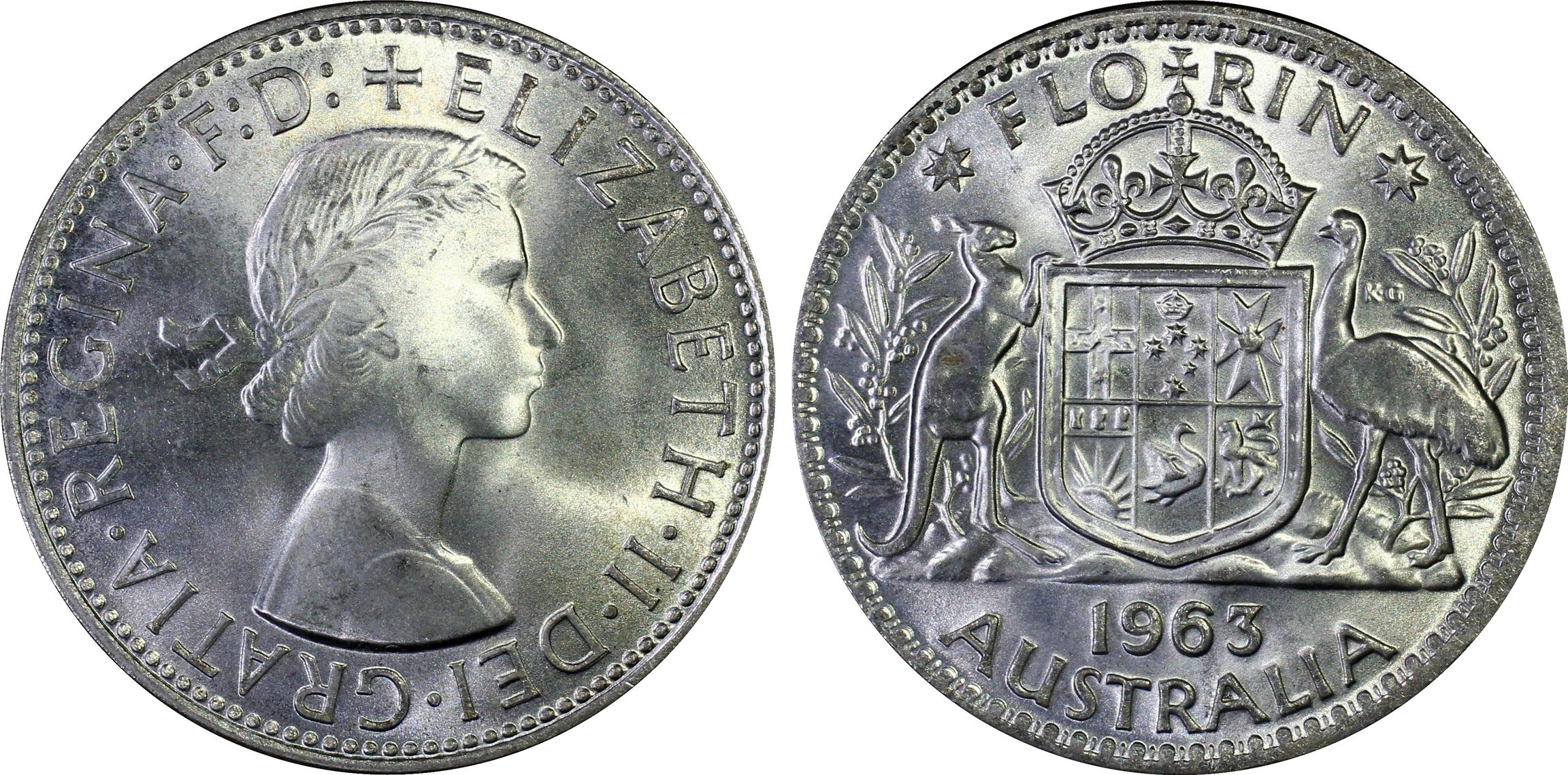 Florin, 1963(m), PCGS MS66