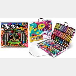 SHARPIE 38 PC MARKER SET LIMITED EDITION & CRAYOLA INSPIRATION ART SET 140 PC