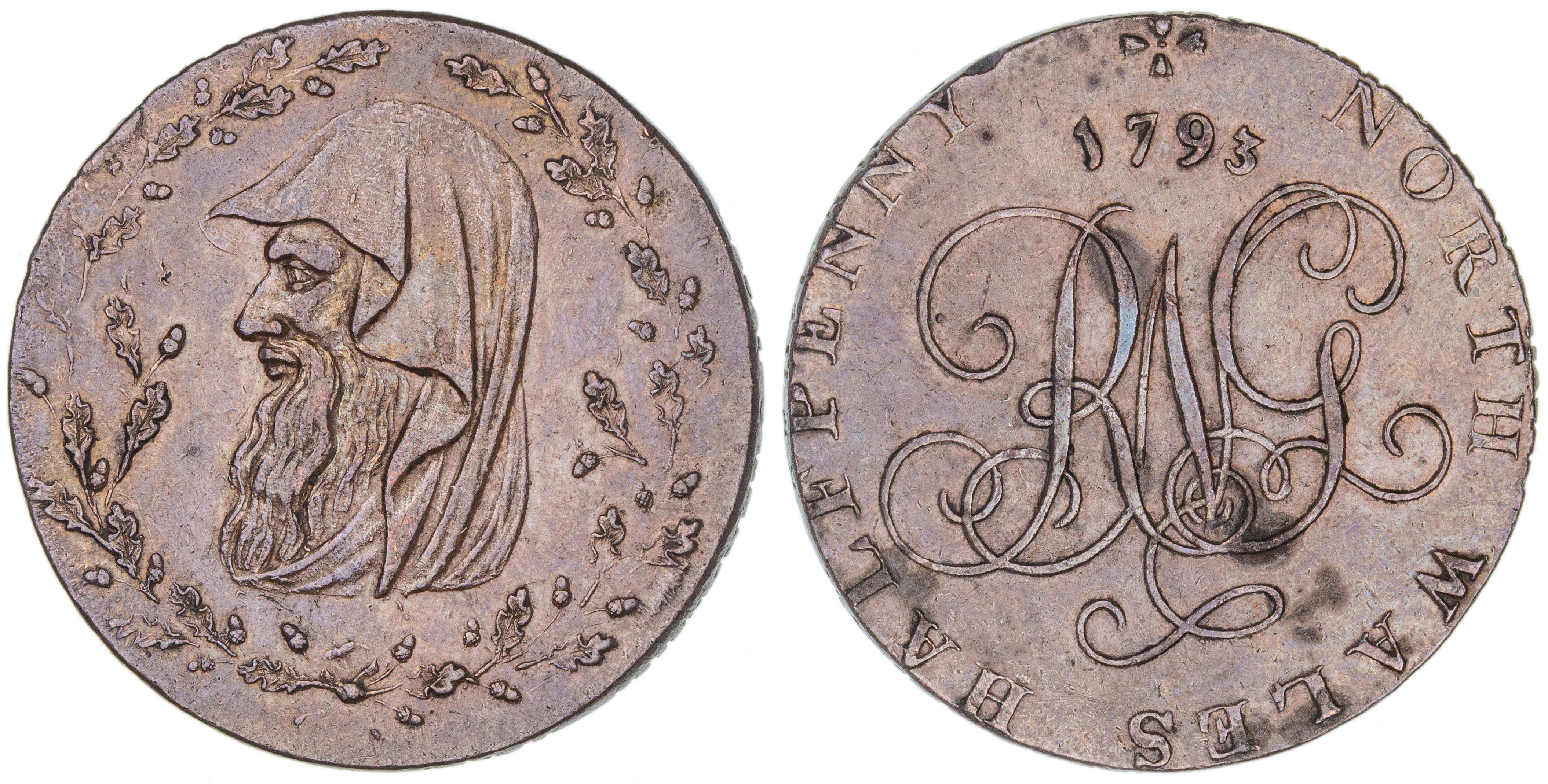 Great Britain, Halfpenny, 1793, EF