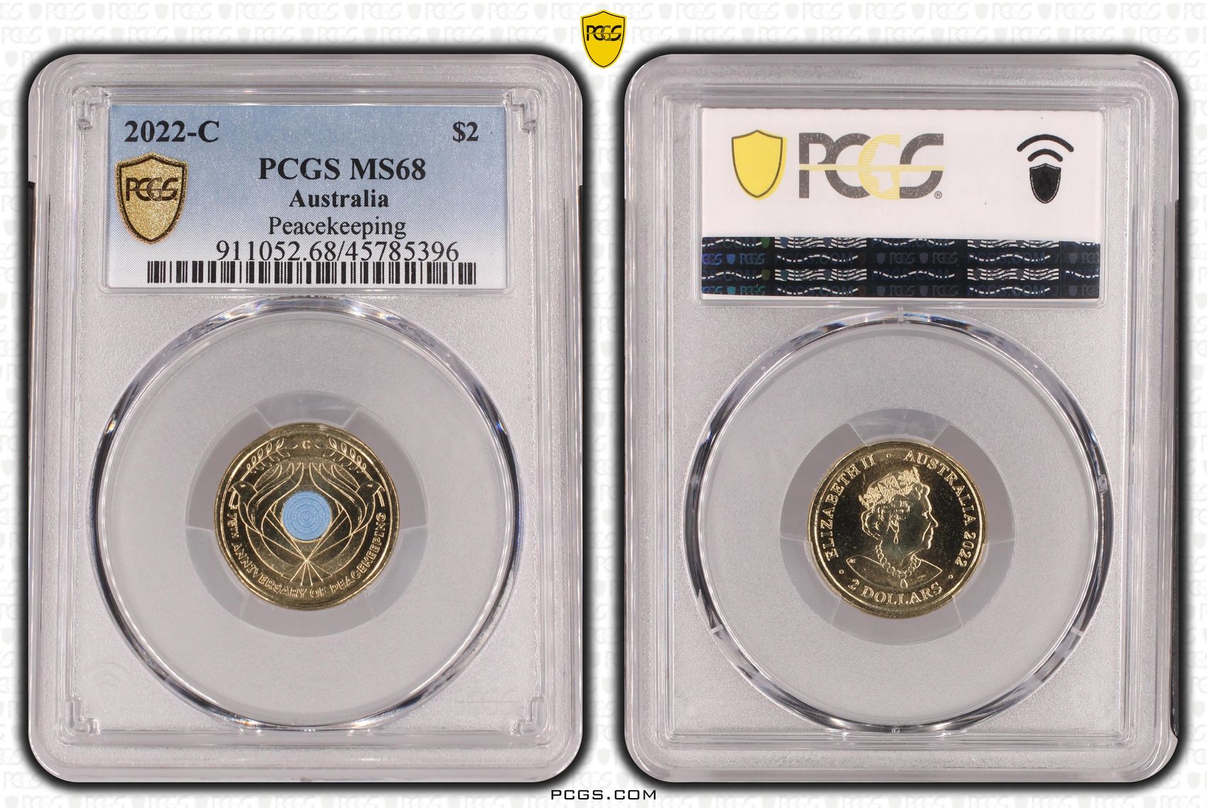 Peacekeeping Colorized, Two Dollar, 2022-C, PCGS MS68