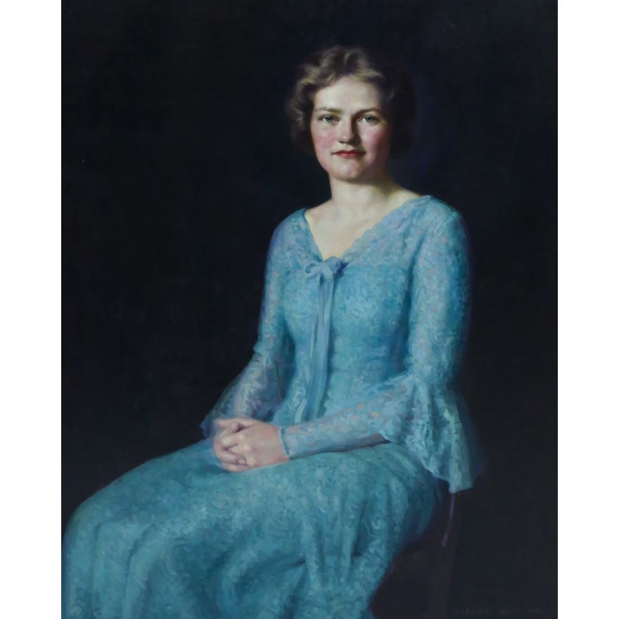 Sidney Bell ''Portrait of Miss Catlin'' 1930 Oil