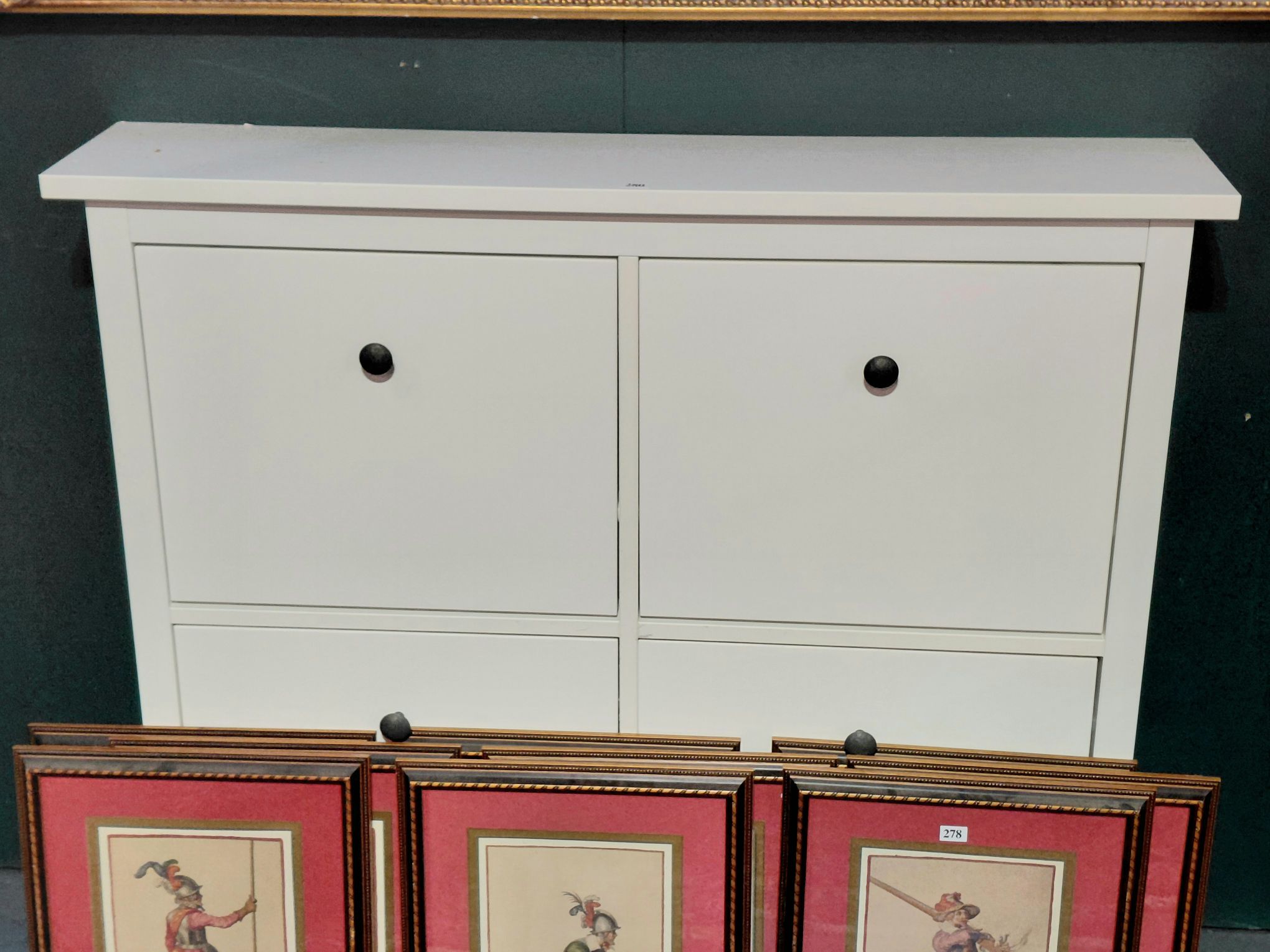 280 · FOUR DOOR SHOE CABINET
