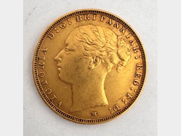 1886 VICTORIA MELBOURNE MINT YOUNG HEAD GOLD SOVEREIGN
