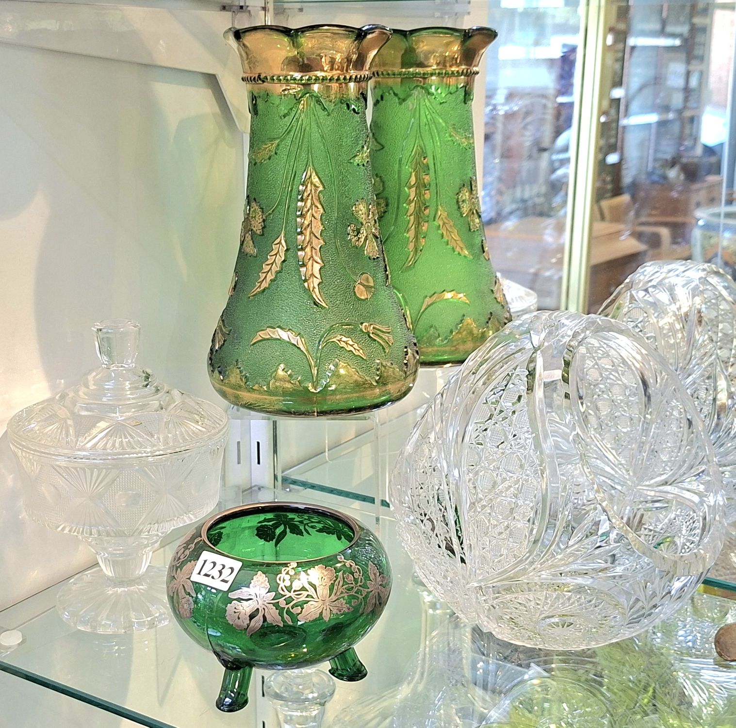 Crystal And Coloured Glassware