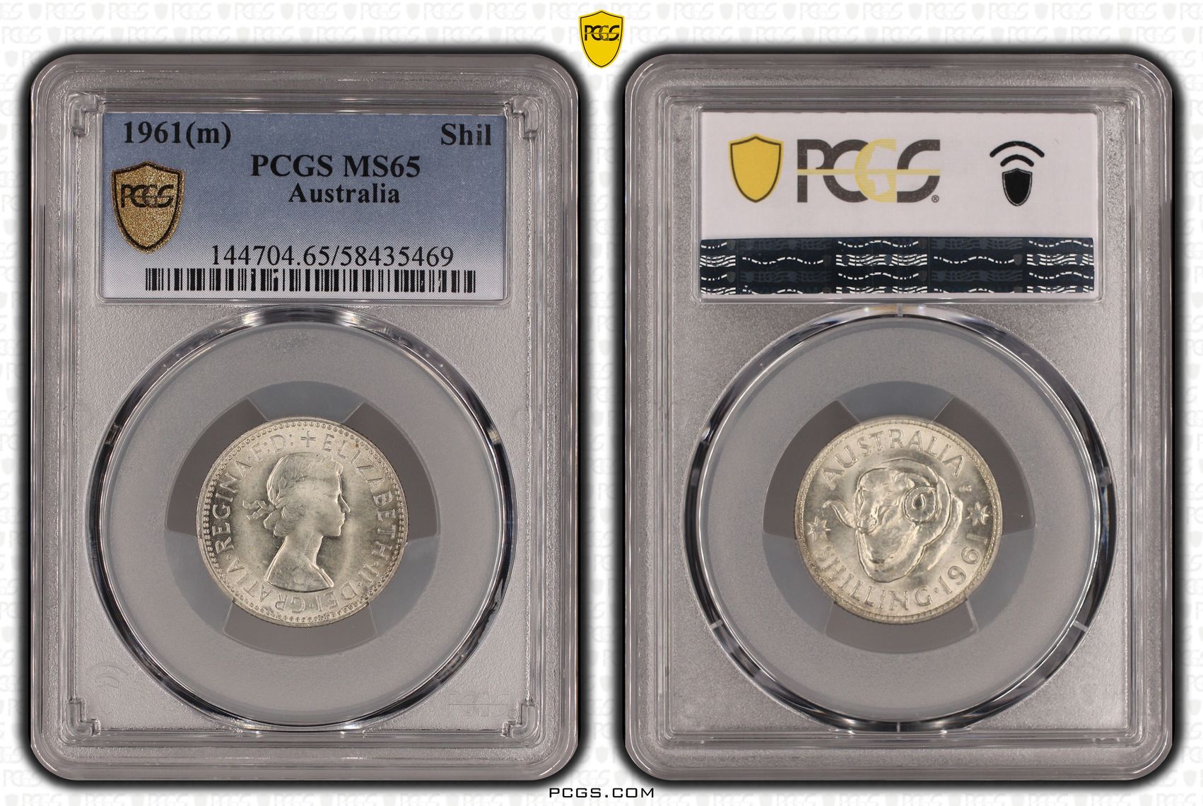 Shilling, 1961(m), PCGS MS65