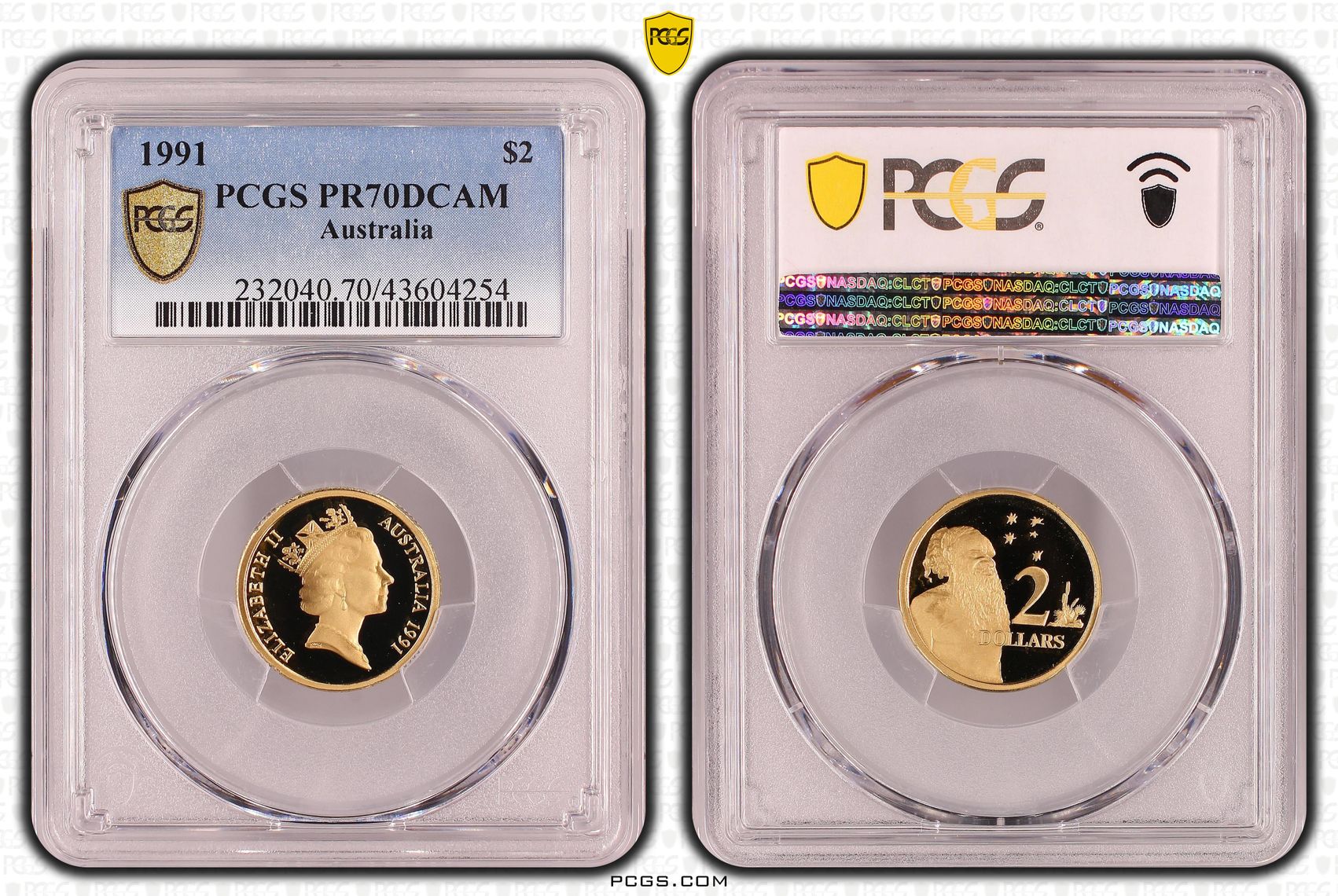 1991 Australia Two Dollar, $2 PCGS - PR70DCAM POP 12/0 -254