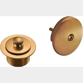 1-3/4 INCH THREADED TUB AND SHOWER DRAIN KIT USED FOR REPALCING MOEN T90331BG,WITH PUSH-N-LOCK DRAIN ASSEMBLY,BRUSHED GOLD
