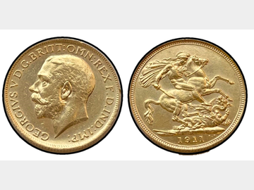 1911 GEORGE SYDNEY MINT GOLD SOVEREIGN