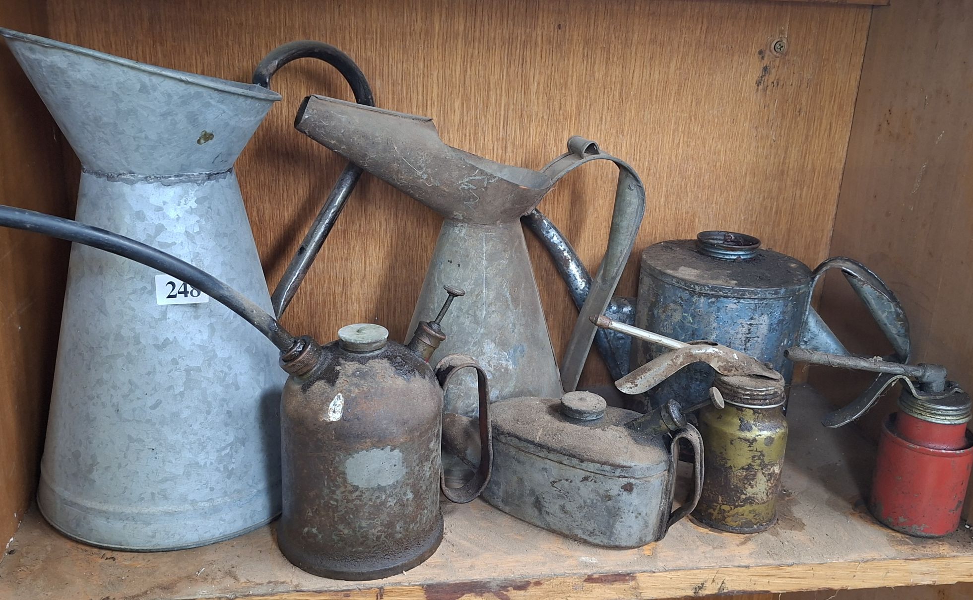 Vintage Oil Cans And Jugs