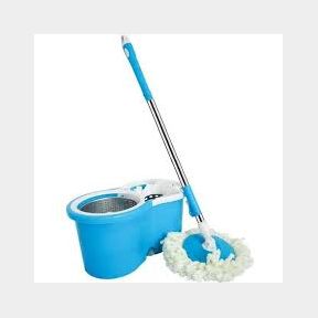 360 Blue Microfiber Spin Mop Set -|Bar 9902174839251-(Box Damaged) - 51745/11620