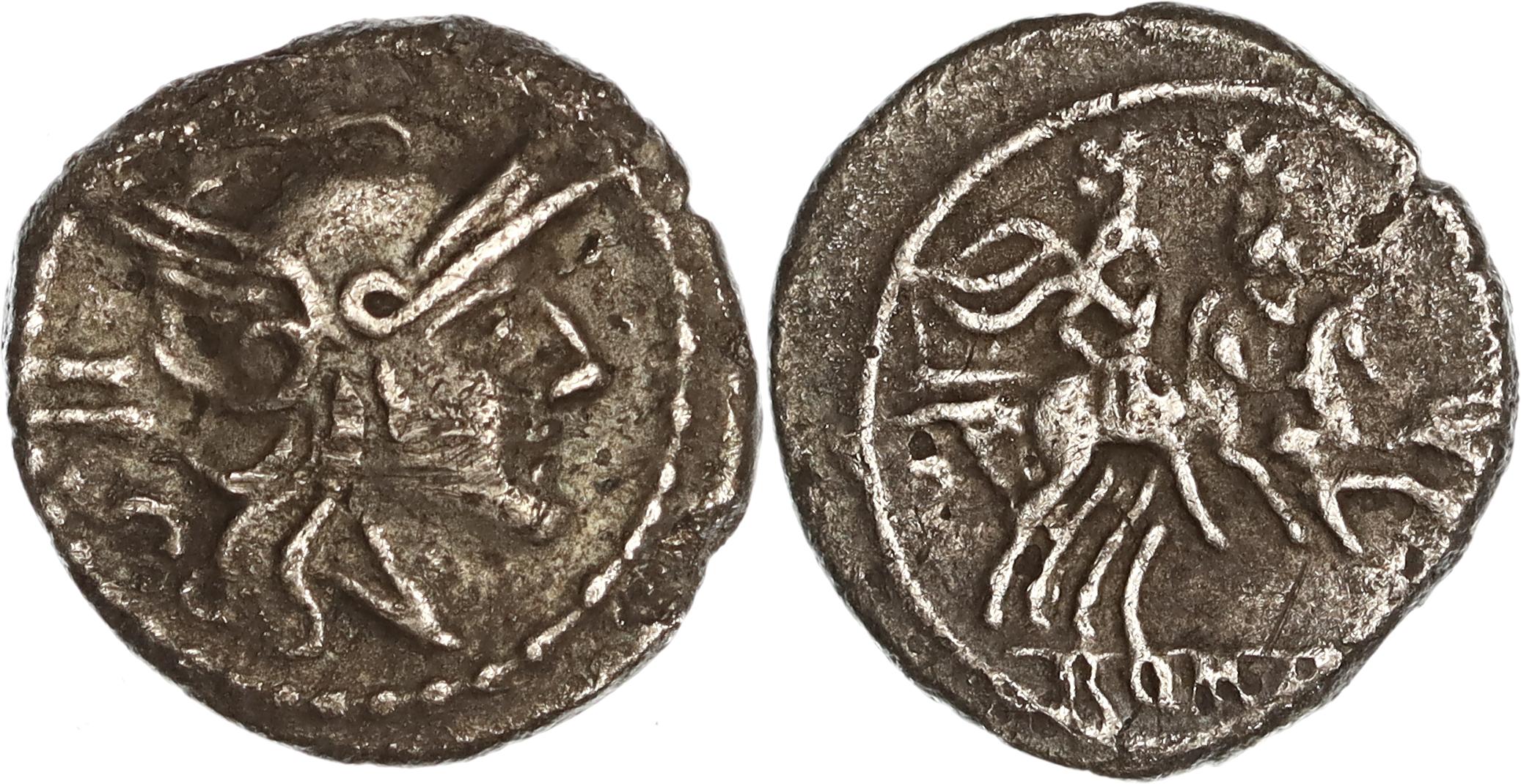 Roman Republic, Anonymous Coinage, Silver Sestertius, after 211 BC, nVF