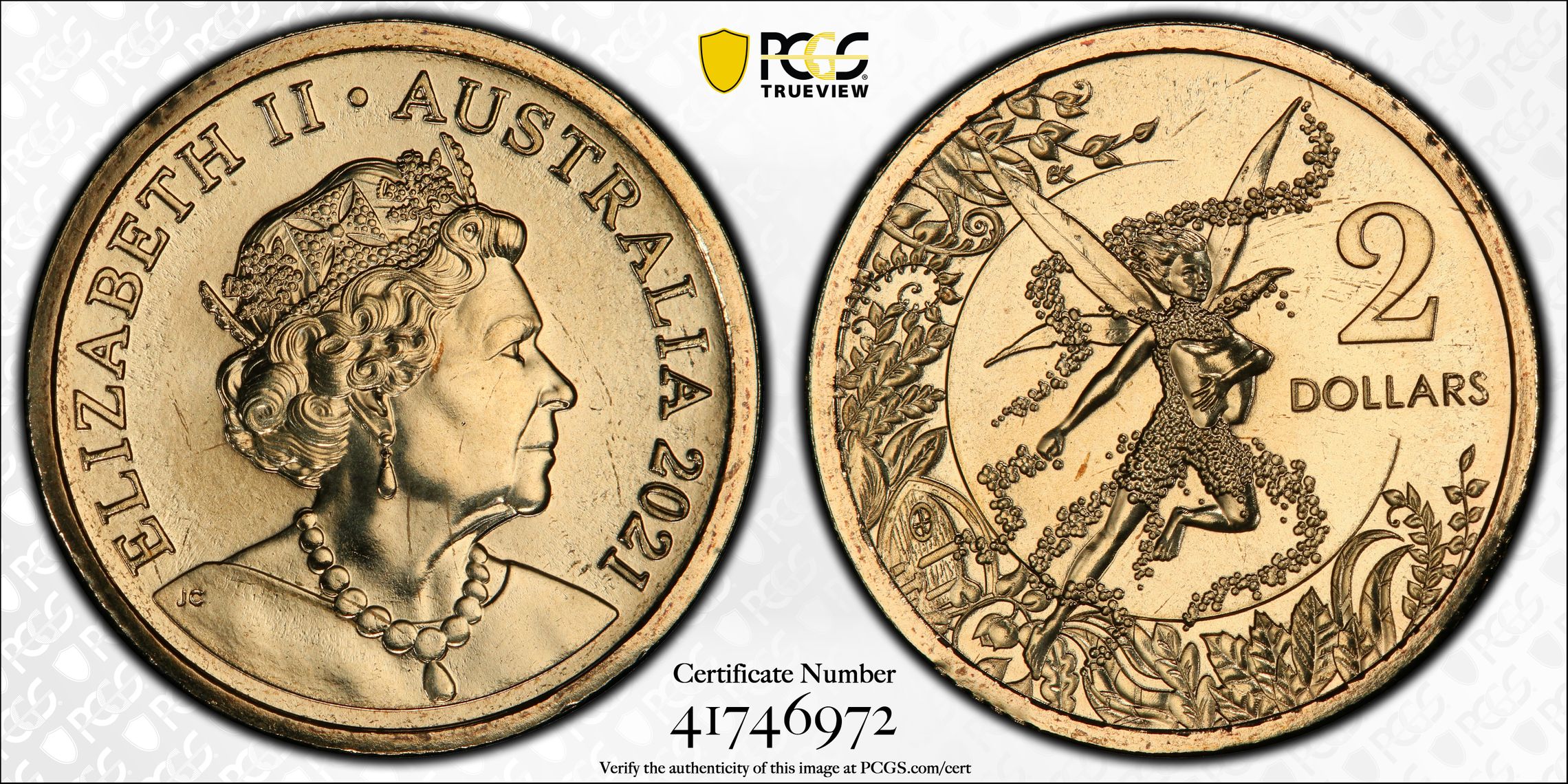 484 · Tooth Fairy, Two Dollar, 2021, PCGS MS67