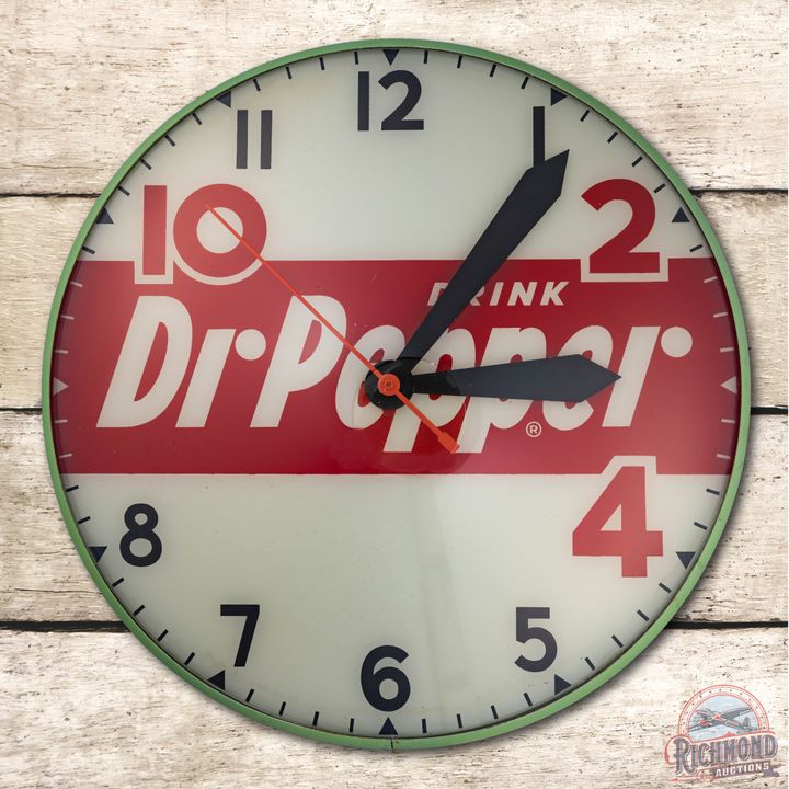 15" Dr. Pepper Lighted Advertising Clock
