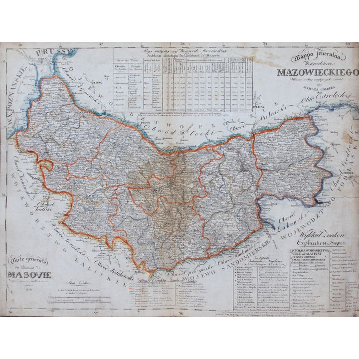 Juliusz Kolberg | Mappa jeneralna województwa mazowieckiego