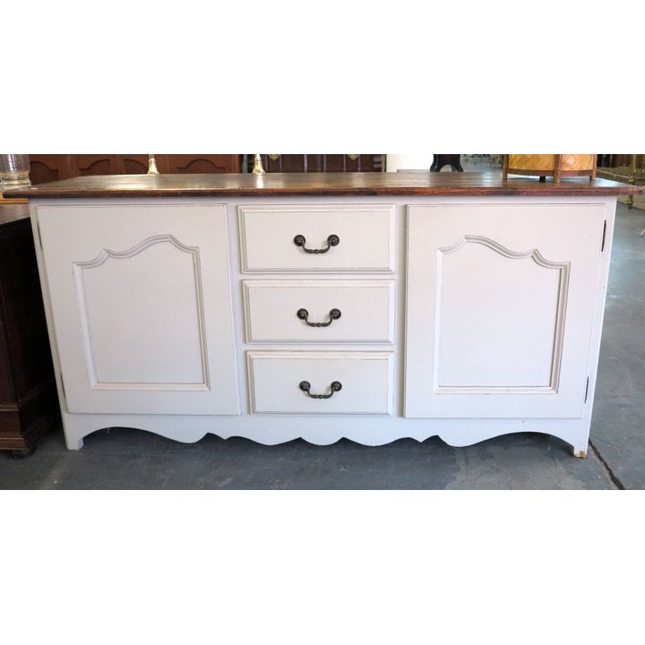 FRENCH-STYLE PAINTED SIDEBOARD,