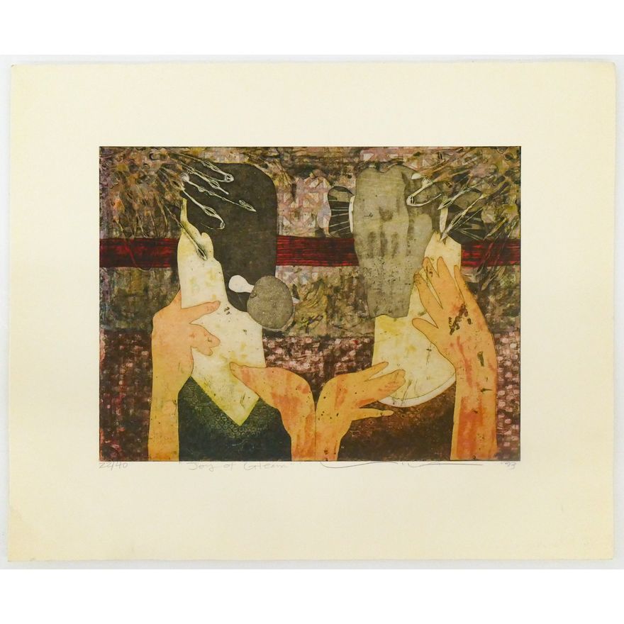 Yuji Hiratsuka ''Joy of Gleam'' 1993 S/N Etching 14''x17'' Sheet