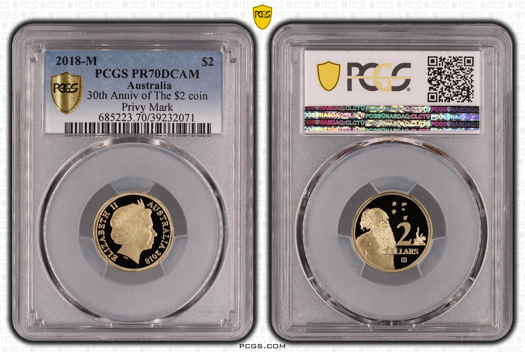 30th Anniv of The $2 coin Privy Mark, Two Dollar, 2018-M, PCGS PR70DCAM