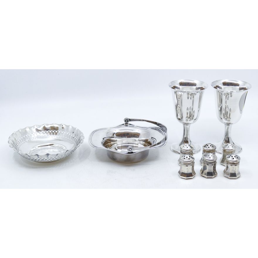 Box American Sterling Goblets & Small Bowls etc. - 319 Grams TW
