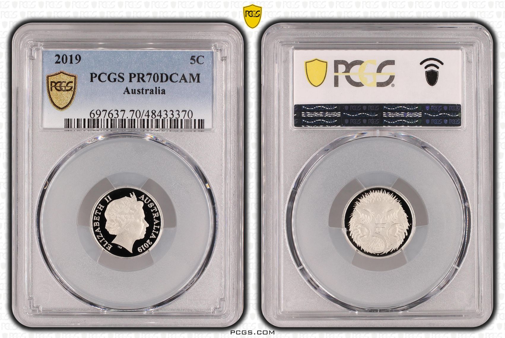 Elizabeth II, POP 18/0, Five Cent, 2019, PCGS PR70DCAM